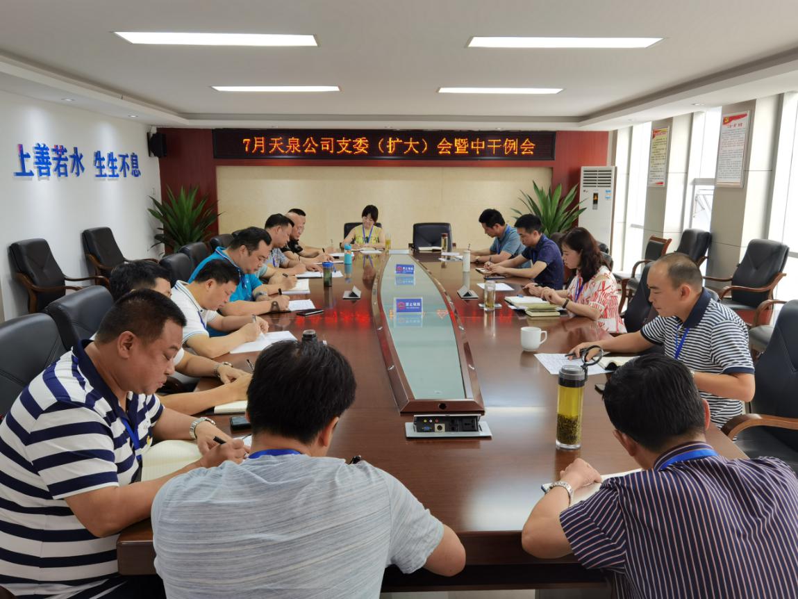 天泉公司召開支委(擴(kuò)大)會暨中干例會