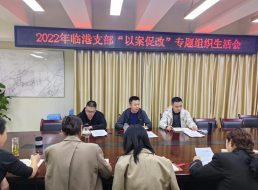 臨港支部召開(kāi)“以案促改”專(zhuān)題組織生活會(huì)